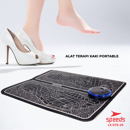SPEEDS EMS Foot Massage Mat Pijat Kaki EMS Pad Mat Alat Pijat Kaki Alat Electric Pijat Kaki Japan Original Serbaguna 070-26