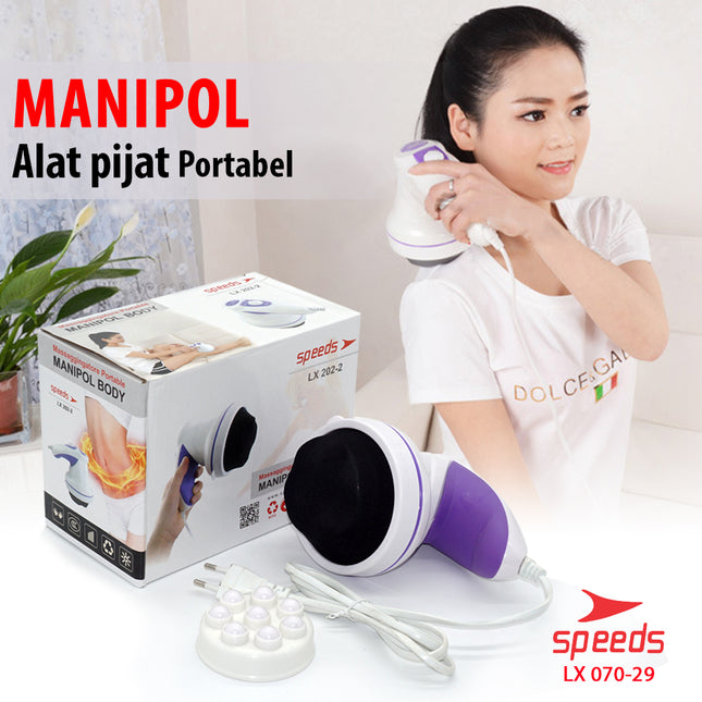 SPEEDS Manipol Body Massager Alat Pijat Elektrik Mengurangi Berat Badan Body Relaxation 070-29