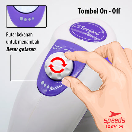 SPEEDS Manipol Body Massager Alat Pijat Elektrik Mengurangi Berat Badan Body Relaxation 070-29