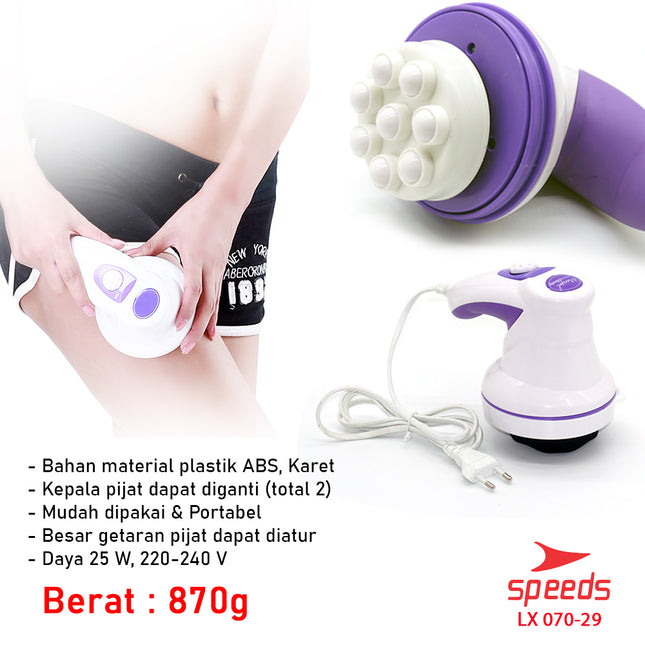 SPEEDS Manipol Body Massager Alat Pijat Elektrik Mengurangi Berat Badan Body Relaxation 070-29
