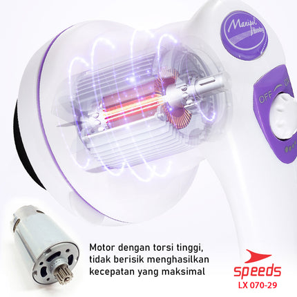 SPEEDS Manipol Body Massager Alat Pijat Elektrik Mengurangi Berat Badan Body Relaxation 070-29