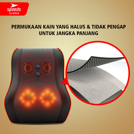 SPEEDS Bantal Pijat Massage Portable Alat Pijat Elektrik Bantal Pijat Alat Pijat Terapi 070-9