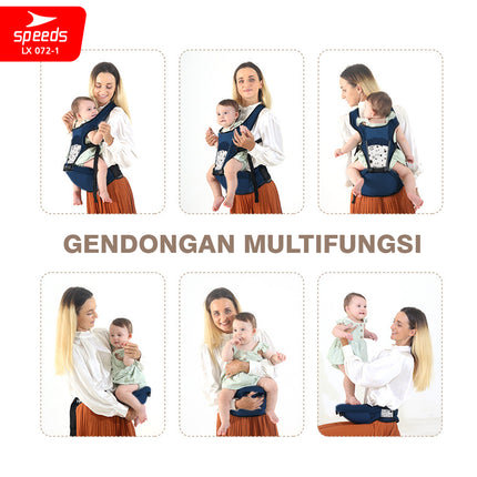 SPEEDS Gendongan Hipseat Bayi Baby Carrier Ransel Bedongan Bayi Depan dan Bahan Nyaman Ringan 072-1