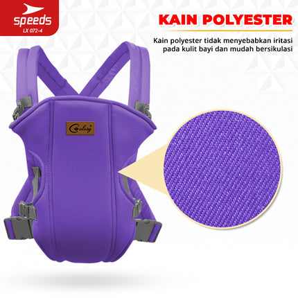 SPEEDS Gendongan Bayi 3in1 Gedongan Hipseat Baby Carrier Ransel Depan Bahan Nyaman LX 072-4