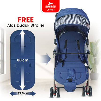 SPEEDS Stroller Anak Newborn Baby Premium Bayi Stroller Kereta Dorong Bayi Fitur Lengkap 073-1