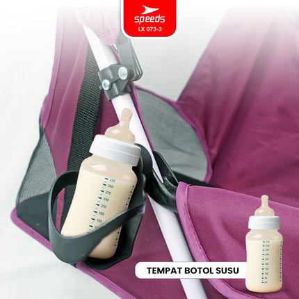 SPEEDS Stroller Kereta Dorong Bayi Portabel Premium Anak Full Cover Fitur Lengkap Newborn Baby Stroller Travel LX 073-2
