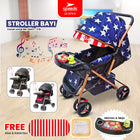 SPEEDS Stroller Anak Kereta Dorong Bayi Full Cover Traveling 2 Fitur Lengkap Portabel Premium Newborn Baby Stroller LX 073-5