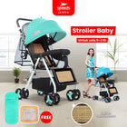 SPEEDS Stroller Newborn Baby Anak Kereta Dorong 2 Fitur Lengkap Bayi Portabel Premium Stroller Travel Full Cover LX 073-9
