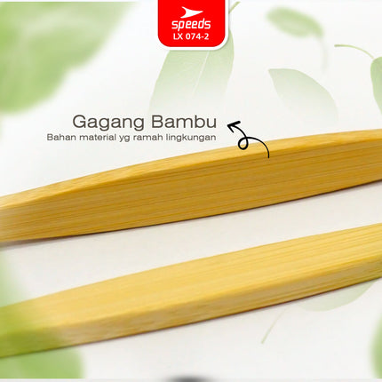 SPEEDS Sikat Gigi Bambu Bamboo Toothbrush Eco Bau Mulut Friendly Atasi Karang Gigi Biodegradable 074-2