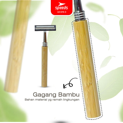 SPEEDS Shaving Kit Jenggot Kumis Hotel 3 Mata Pisau Cukur Shaving Cream Alat Cukur Praktis 074-3