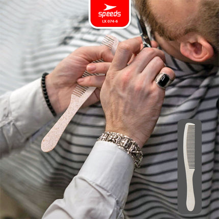 SPEEDS Sisir Hotel Ringan Portable Comb Travel Kit Hotel Supllies Packacing Plastik Wheat Straw Composite Sisir Rambut 074-6