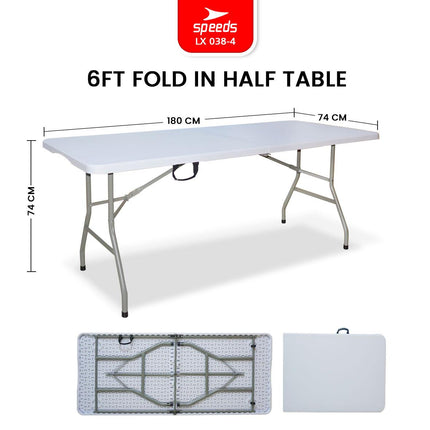SPEEDS Meja Lipat 244x75x74cm HDPE 038-5