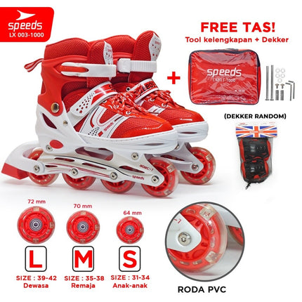 SPEEDS Sepatu Roda Anak Dewasa Roda PVC 003-1000