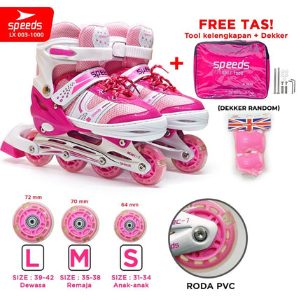 SPEEDS Sepatu Roda Anak Dewasa Roda PVC 003-1000