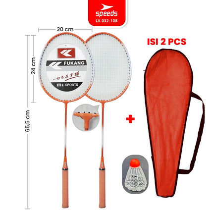 SPEEDS Raket Badminton Raket Racket Bulu Tangkis Outdoor Original Pertandingan 032-507