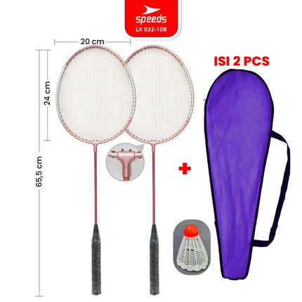SPEEDS Raket Badminton Raket Racket Bulu Tangkis Outdoor Original Pertandingan 032-507