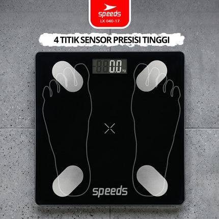 SPEEDS Timbangan Berat Badan Digital Max 180kg 040-17