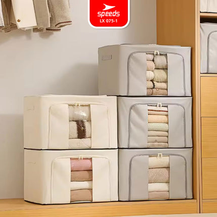 SPEEDS Storage Box Jumbo 66L 100L Kotak Penyimpanan Pakaian Anti Lembab 075-1