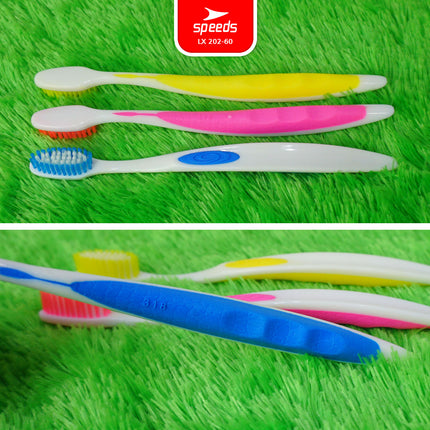 SPEEDS Sikat Gigi Travel Toothbrush Gosok Gigi Hotel Tooth Brush Warna-Warni Atasi Karang Gigi 202-60