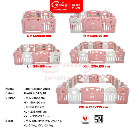 SPEEDS Pagar Bayi Playfence Kokoh 001-M1206