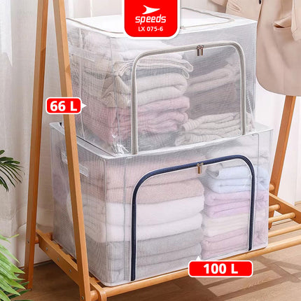 SPEEDS Kain Oxford Kotak Penyimpanan Waterproof storage box Multifungsi Container Box Warna Ukuran Besar 075-6