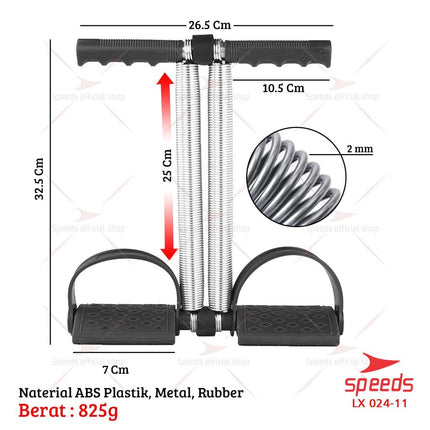 SPEEDS Tummy Trimmer Alat Fitness Olahraga Pengecil Perut dan Pembakar Lemak Double Spring 024-11