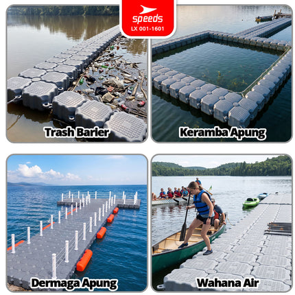 SPEEDS Floating Dock Cube HPDE 50x50x40cm 001-1601