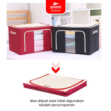 SPEEDS 66L 100L Kotak Penyimpanan Oxford Serbaguna Box Storange Kain Multifungsi Jumbo 075-8