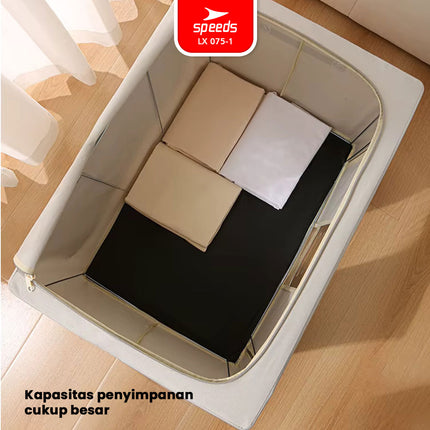 SPEEDS Storage Box Jumbo 66L 100L Kotak Penyimpanan Pakaian Anti Lembab 075-1