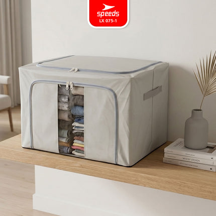 SPEEDS Storage Box Jumbo 66L 100L Kotak Penyimpanan Pakaian Anti Lembab 075-1