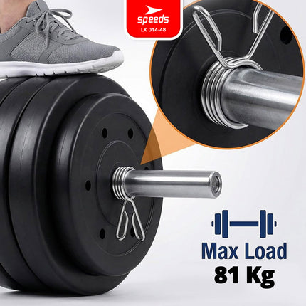 SPEEDS Spring Collar Penjepit Plat Barbell Spring Clip Collar Clamp Penjepit Stik Barbel Untuk Gym 014-48