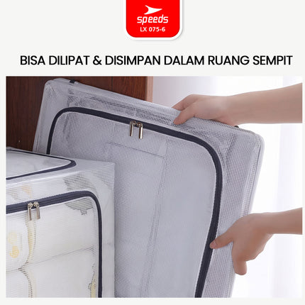 SPEEDS Kain Oxford Kotak Penyimpanan Waterproof storage box Multifungsi Container Box Warna Ukuran Besar 075-6