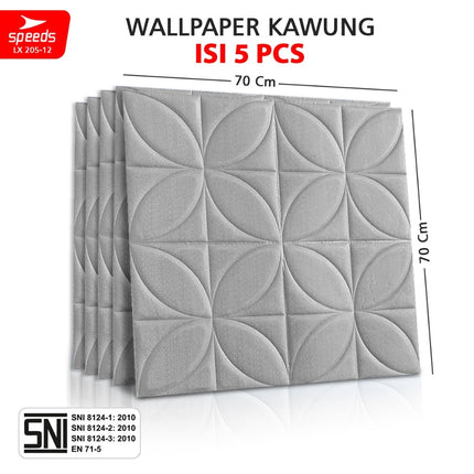 SPEEDS SNI Wallpaper Dinding 3D Foam Stiker Peredam Udara Dan Suara Dan Plafon Berstandar 205-12