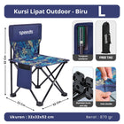 SPEEDS Kursi Lipat Camping Kursi Lipat Outdoor Kursi Gunung Kursi Sauna Bangku Portable 031-12