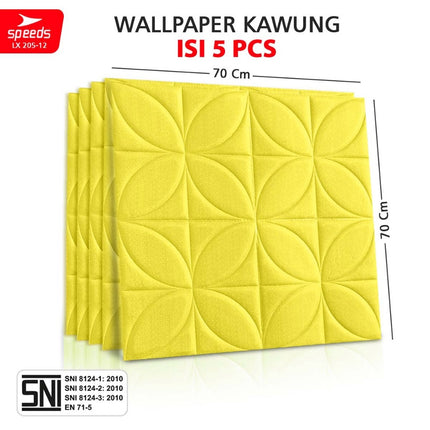 SPEEDS SNI Wallpaper Dinding 3D Foam Stiker Peredam Udara Dan Suara Dan Plafon Berstandar 205-12