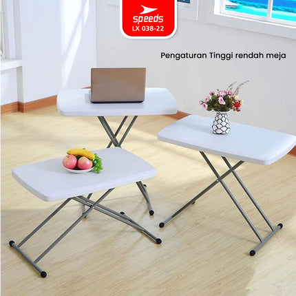 SPEEDS Meja Lipat Plastik Serbaguna 76cm 038-22
