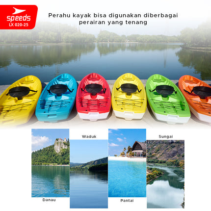 SPEEDS Perahu Kayak Sampan Perahu Dayung Conoe Boating Olahraga Paddle Kano Safety 020-25