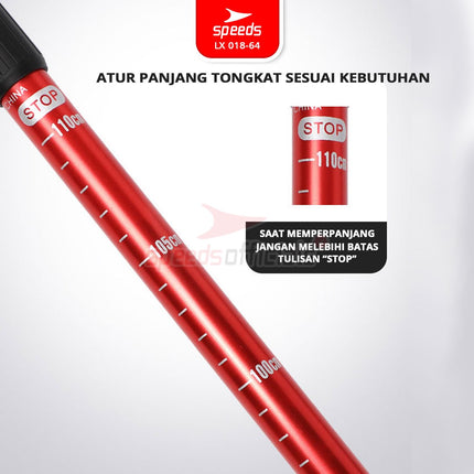 SPEEDS Trekking Pole Tracking Pole Gagang L Tongkat Treking Gunung Camping/ Tongkat Hiking Mendaki 018-64