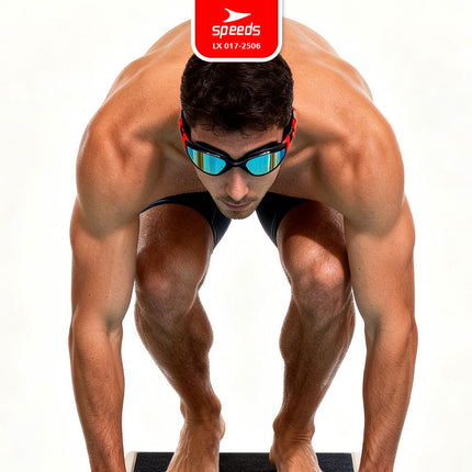 SPEEDS Kacamata Renang Swimming Goggles Silicon Strap Anti FOG & UV Lensa Berwarna 017-2506