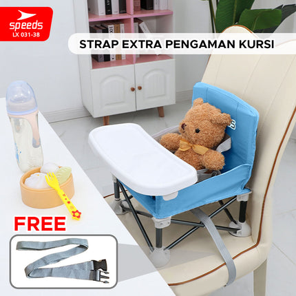 SPEEDS Kursi Makan Lipat Bayi Portabel 031-38