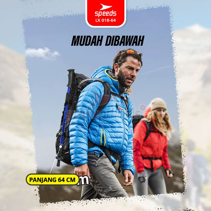 SPEEDS Trekking Pole Tracking Pole Gagang L Tongkat Treking Gunung Camping/ Tongkat Hiking Mendaki 018-64