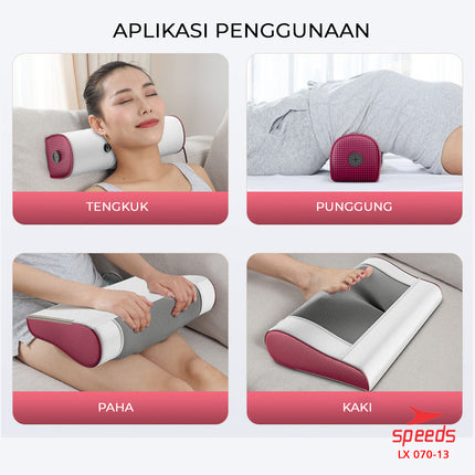 SPEEDS Bantal Pijat Elektrik Portable 070-13