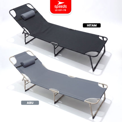 SPEEDS Folding Bed Kursi Malas Lipat 176x56x26cm 031-78
