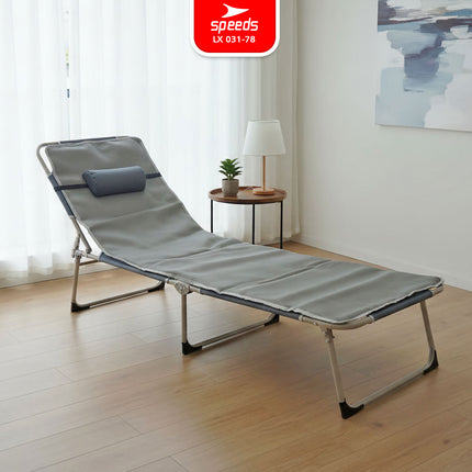 SPEEDS Folding Bed Kursi Lipat Malas Santai Oxford Outdoor Indoor Velbed Matras 031-78