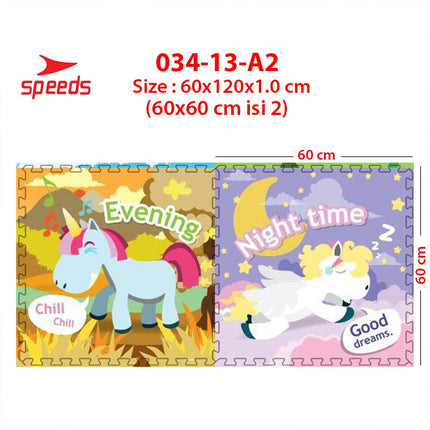SPEEDS Evamat 30x30cm 20mm Puzzle Mat Carpet Puzzle Mat Eva Interlocking Floor Mat 034-13