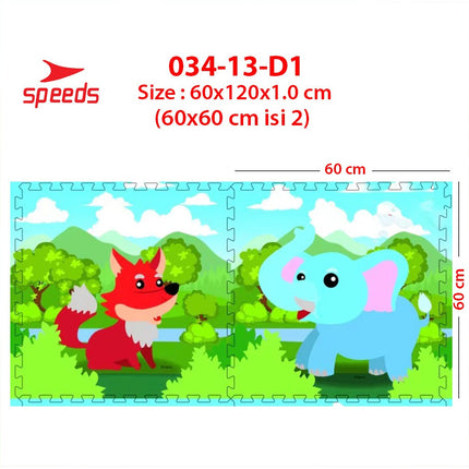 SPEEDS Evamat 30x30cm 20mm Puzzle Mat Carpet Puzzle Mat Eva Interlocking Floor Mat 034-13