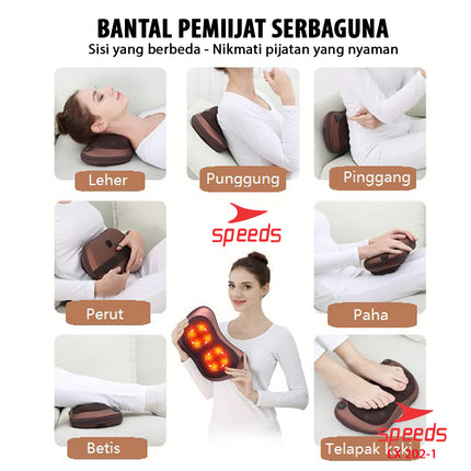 SPEEDS Bantal Pijat Home and Car Masage Pillow 202-1