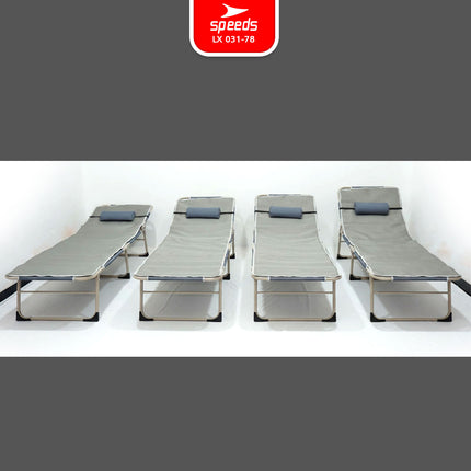 SPEEDS Folding Bed Kursi Lipat Malas Santai Oxford Outdoor Indoor Velbed Matras 031-78