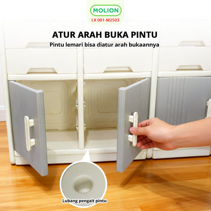 SPEEDS Lemari Plastik HDPE Ukuran M L 001-M2503