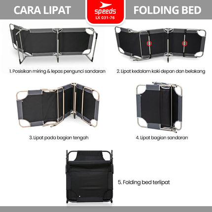 SPEEDS Kursi Malas Lipat 176x56x26cm 031-76